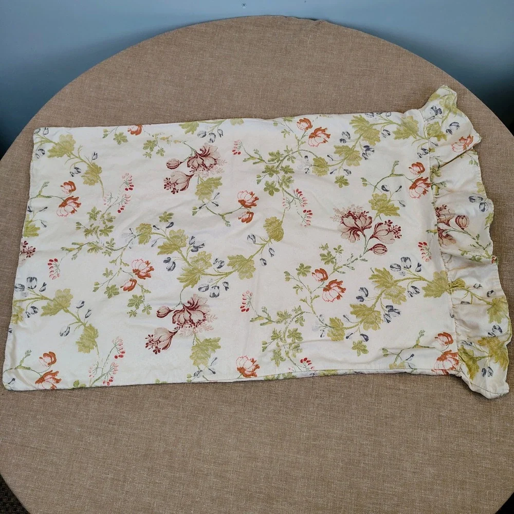 Vintage Ralph Lauren Delilah King Bedding 5pc Sheet Shams Floral Cottagecore
